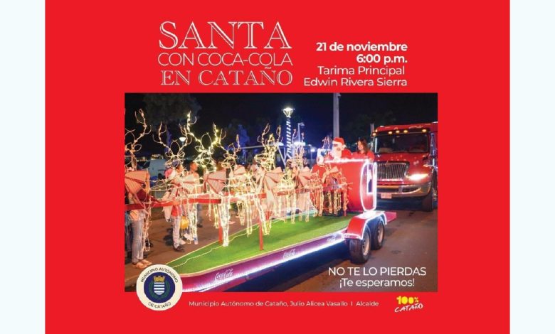 Cataño se prepara para una noche mágica con la llegada de Santa Claus y la Carroza Iluminada de Coca-Cola